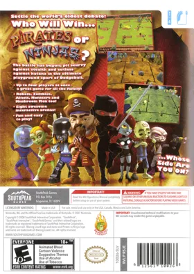 Pirates vs Ninjas Dodgeball box cover back